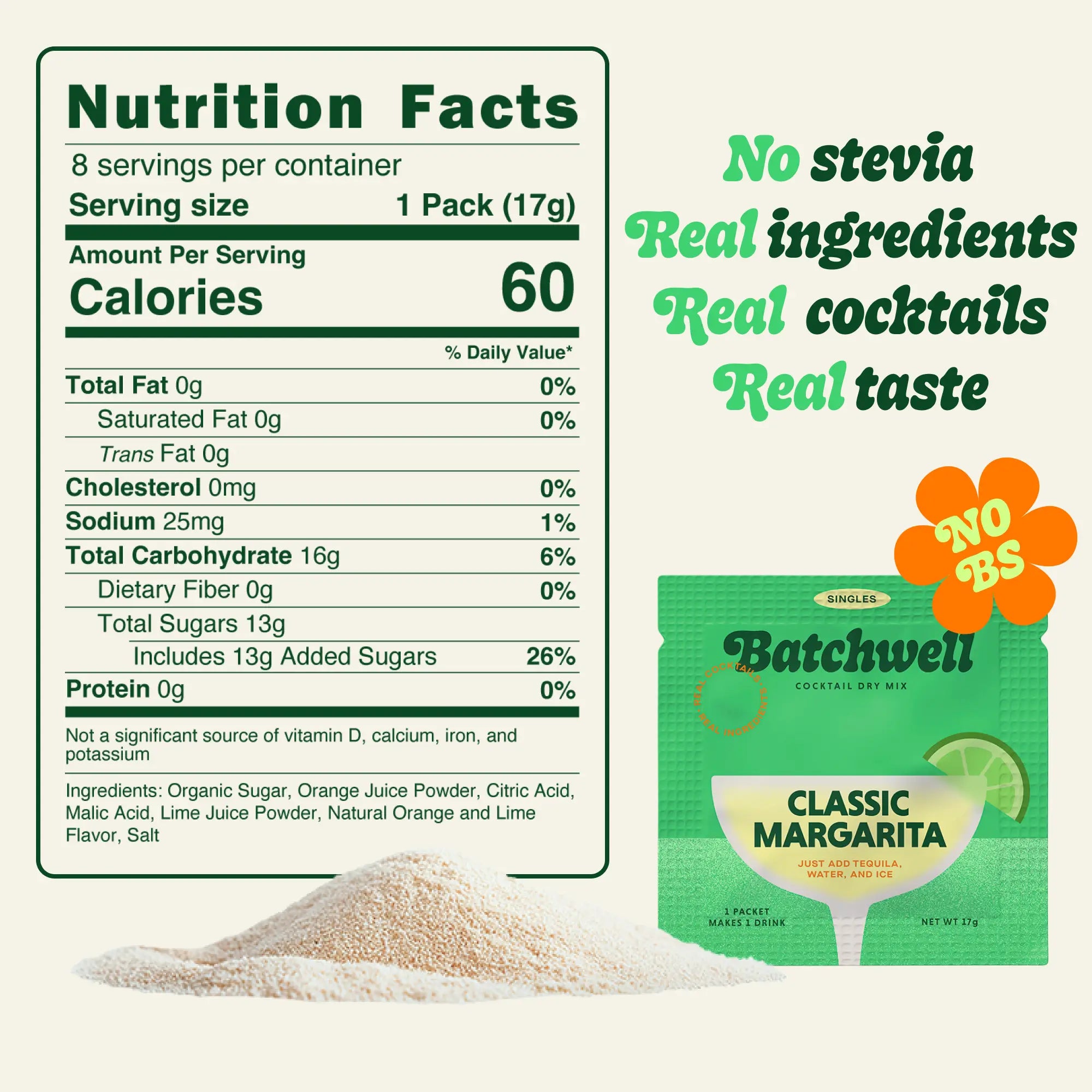 Classic Margarita nutritional facts