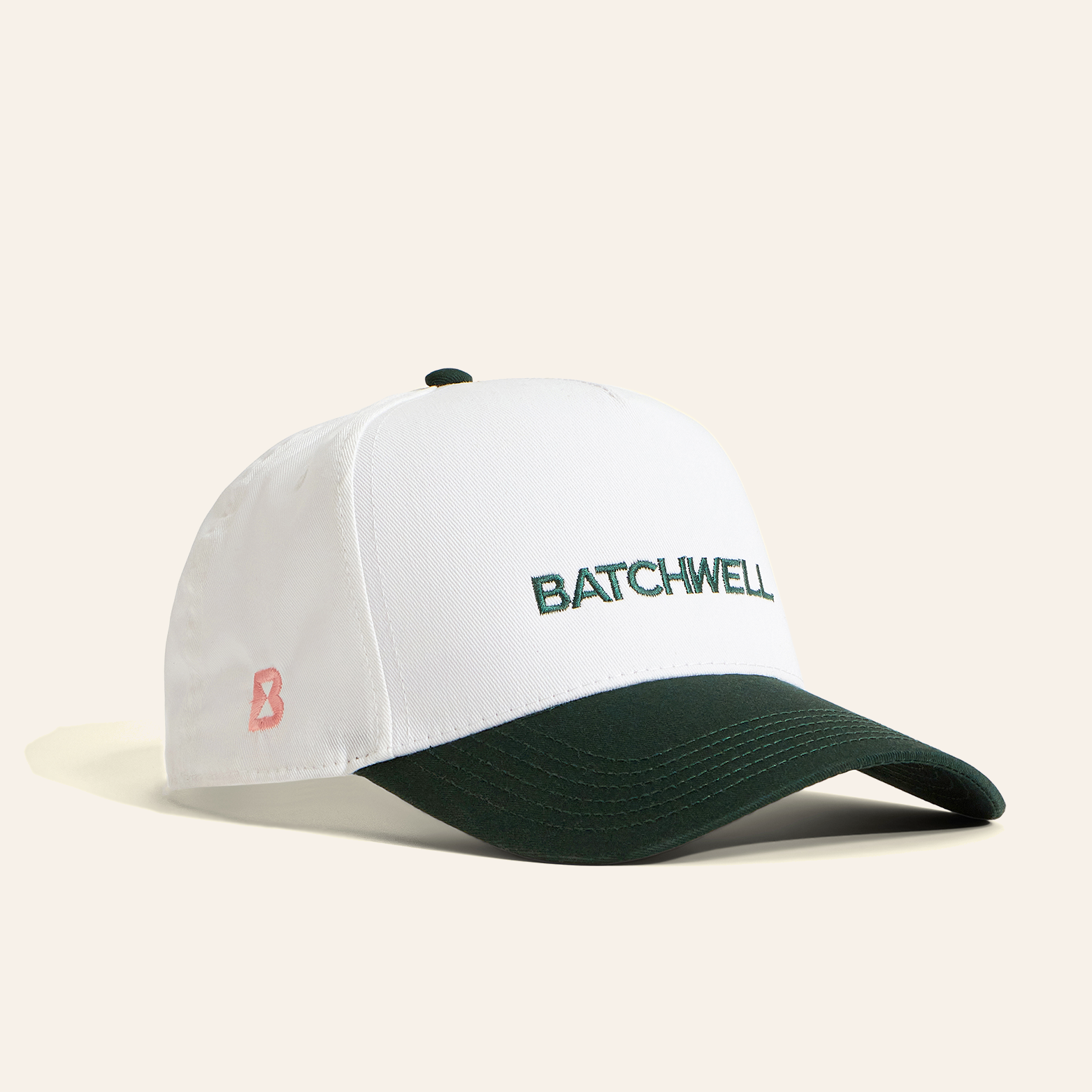 Retro Cap White/Dark Green