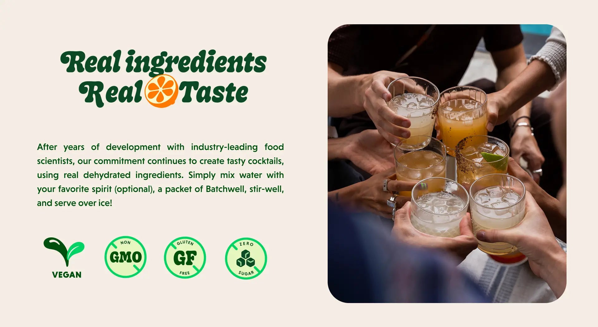infographic explaining the ingredients used in the product
